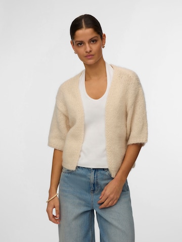 VERO MODA Knit cardigan 'VMMAYBE' in White: front