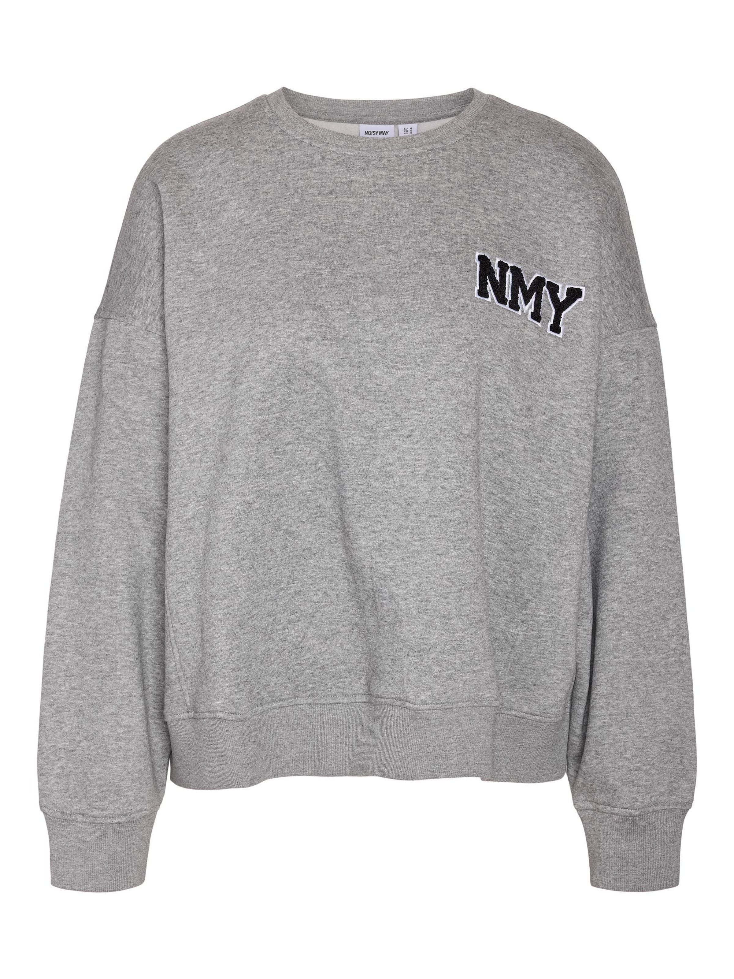 Noisy may - Sudadera 'NMBelieve' en gris: frente