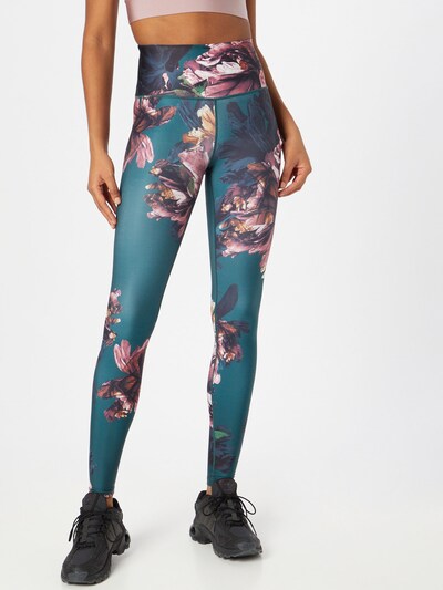 Athlecia Sporthose 'France' in nachtblau / jade / hellorange / rosé, Modelansicht