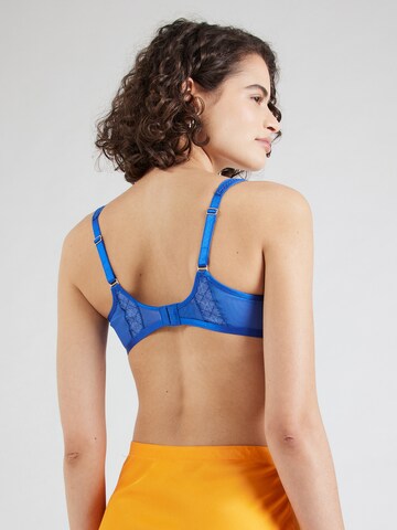 TRIUMPH Balconette Bra 'Palina Cosmic Heartbeat' in Blue
