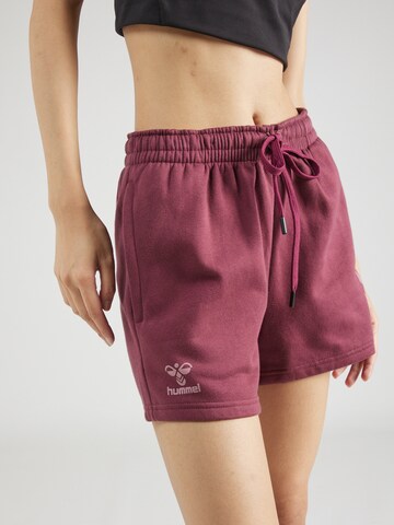 regular Pantaloni sportivi 'Active' di Hummel in rosso