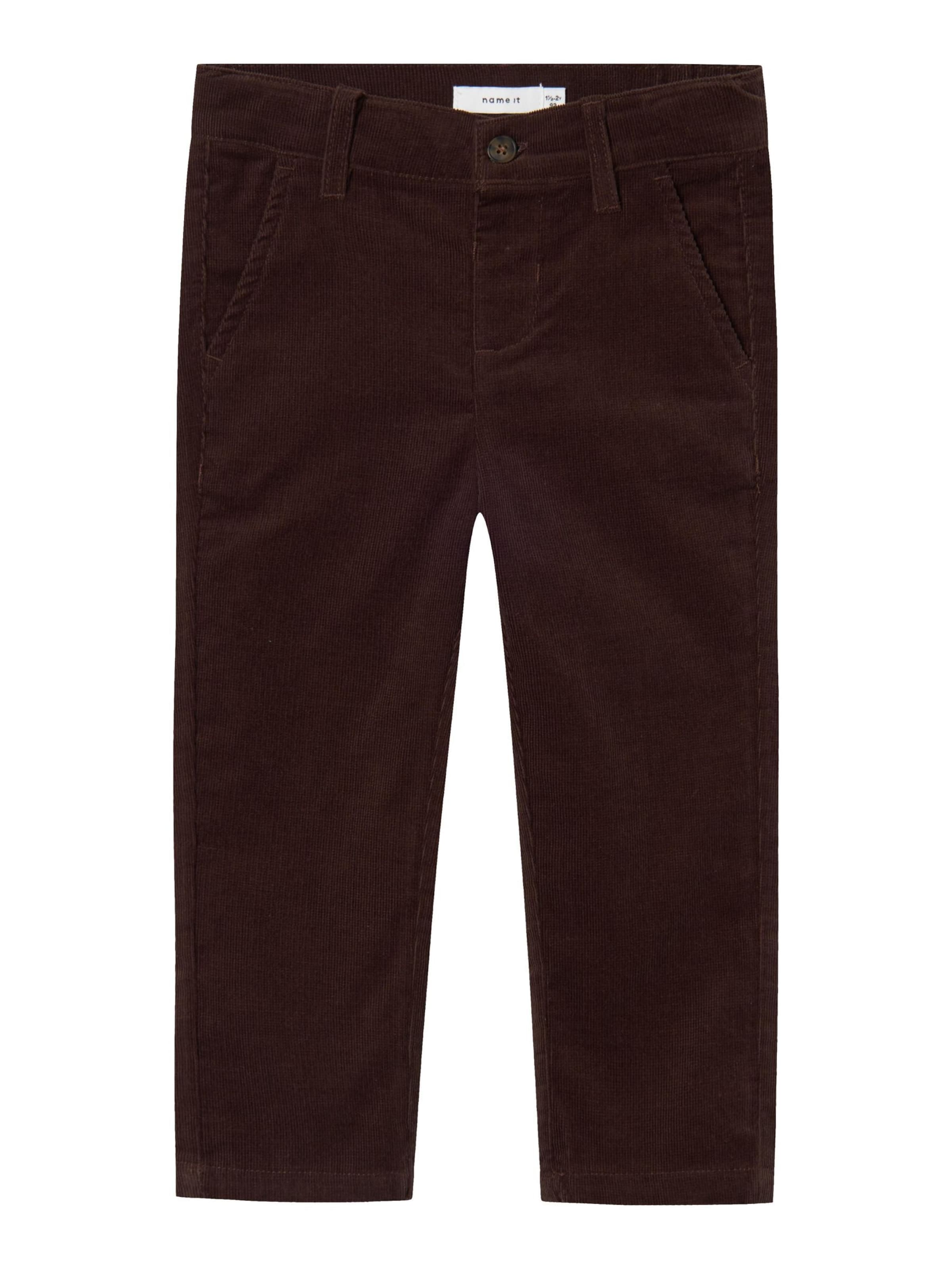 NAME IT Regular Broek in Bruin: voorkant
