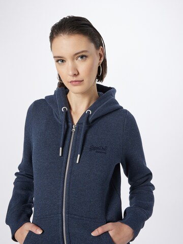 Superdry Sweatjacke in Blau