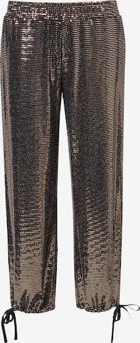 Angel of Style Tapered Trousers in Bronze: front