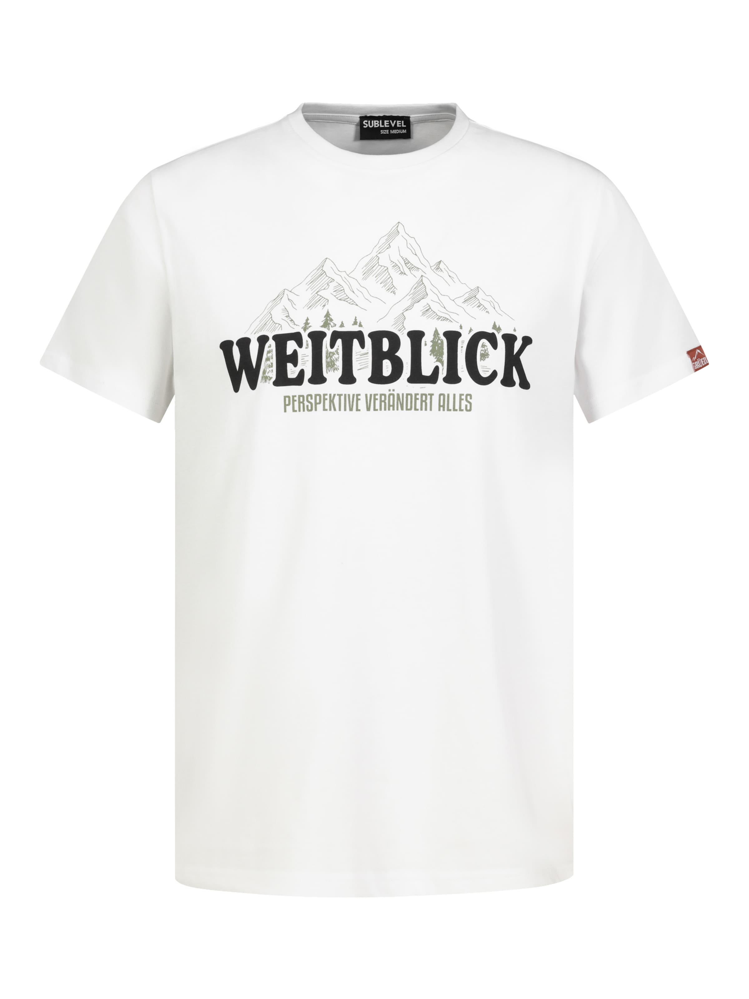 Sublevel T-Shirt in Weiß: Vorderseite
