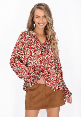 IZIA - Blusa en rojo: frente