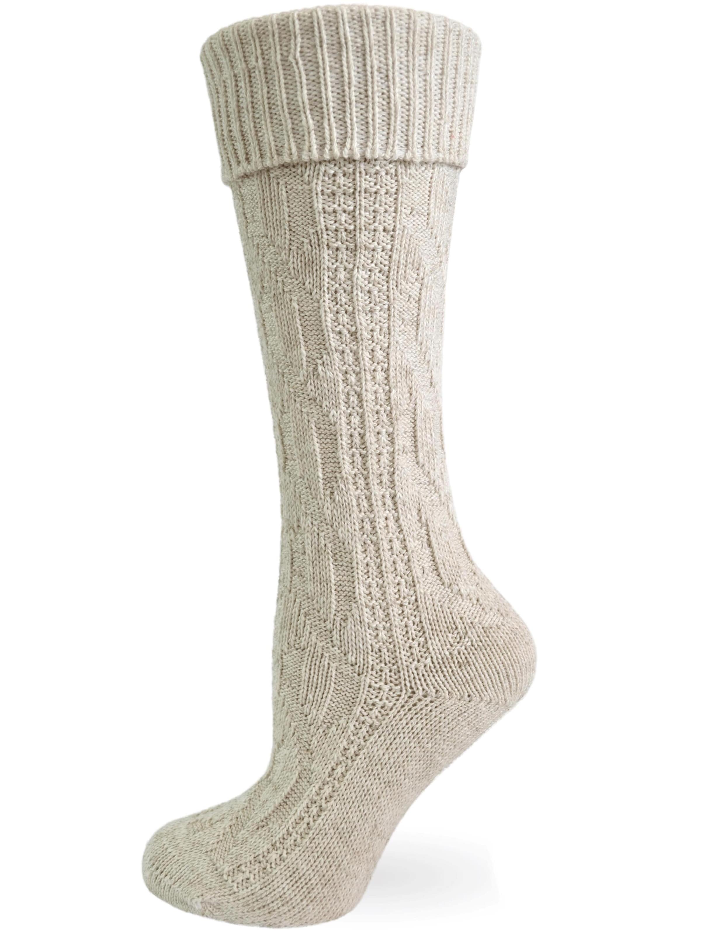 normani - Calcetines tradicionales en beige: frente