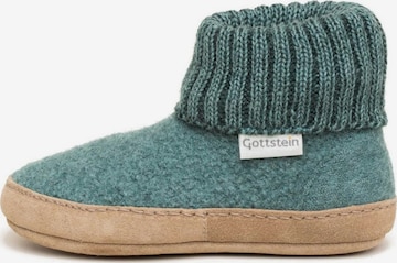 Gottstein Hausschuh 'Hüttenschuhe Alpine Boot LE' in Grün: Vorderseite