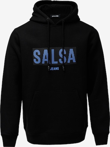 Salsa Jeans Sweatshirt in Zwart: voorkant