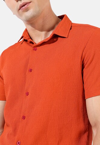 Campus Sutra Regular fit Button Up Shirt 'David' in Red