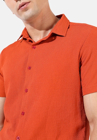 Campus Sutra Regular fit Overhemd 'David' in Rood