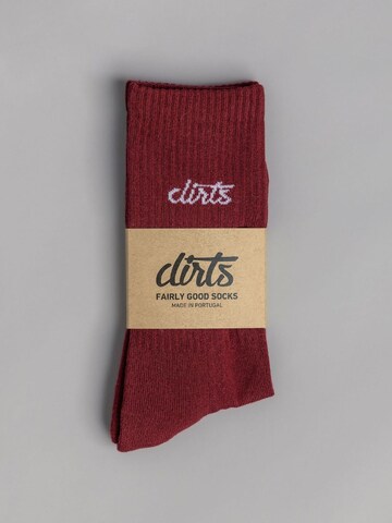 Dirts Socks 'Classic Logo Socks' in Red: front