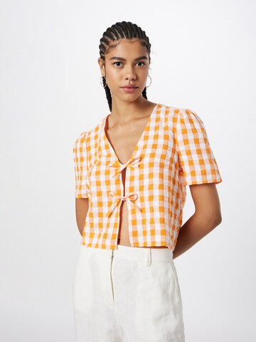 Camicia da donna di Monki in arancione: frontale