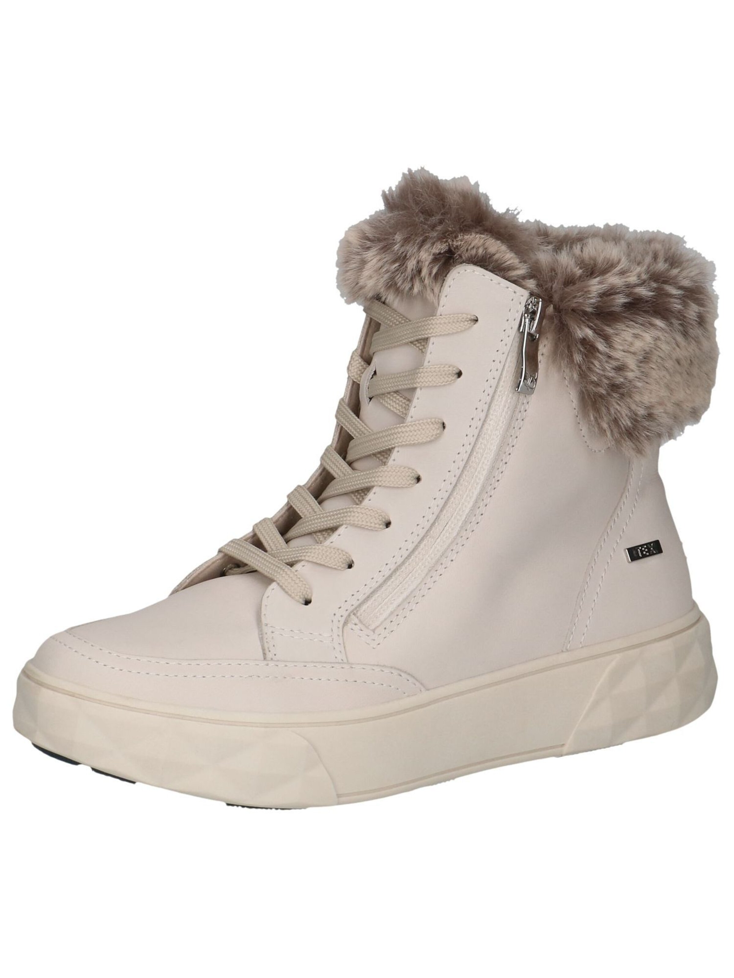 Stivaletto stringato di CAPRICE in beige: frontale