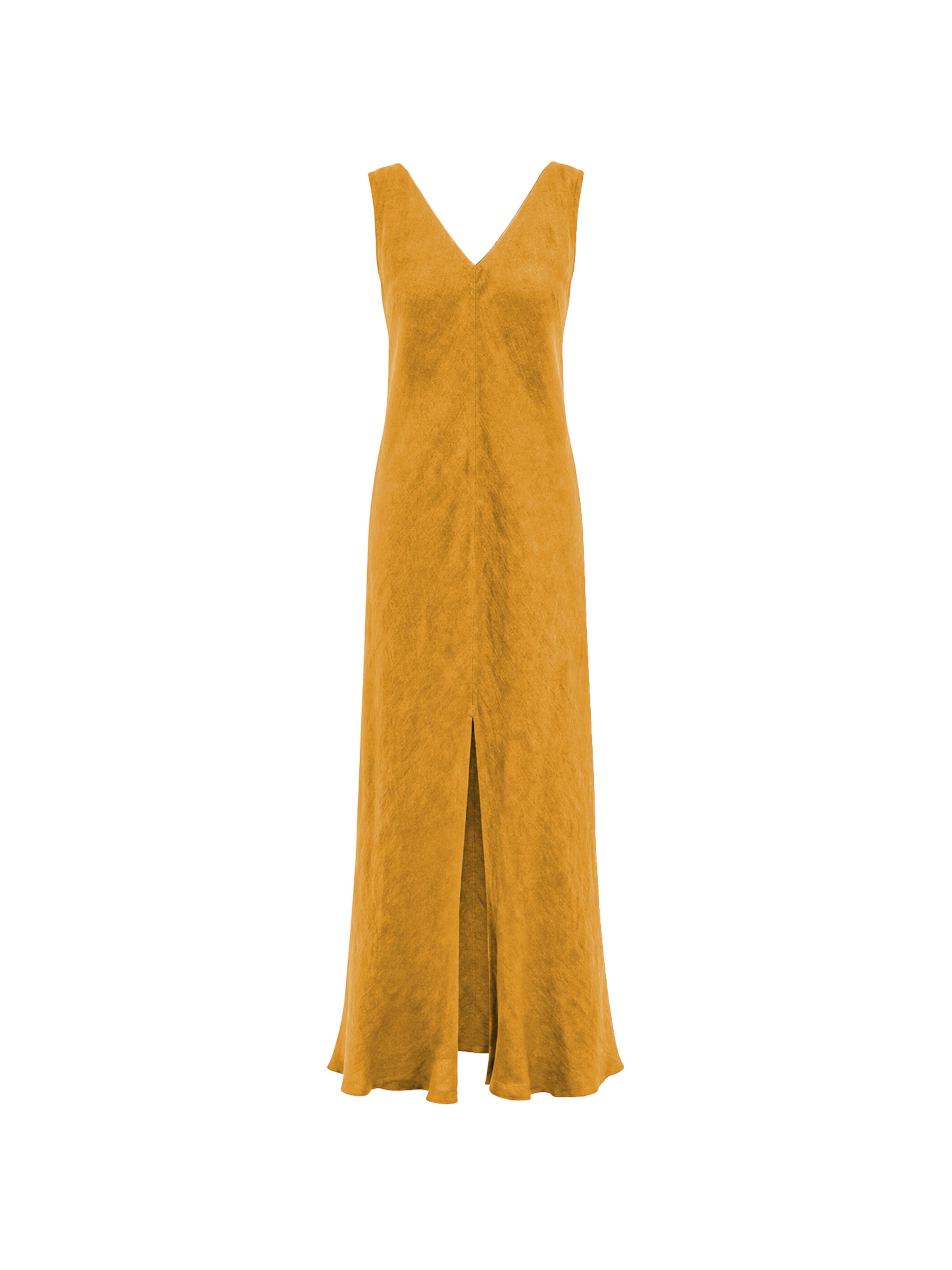 Abito 'Maxi Linen Dress with V Neck' in 34 Haris Cotton di colore giallo sfumato, Visualizzazione prodotti