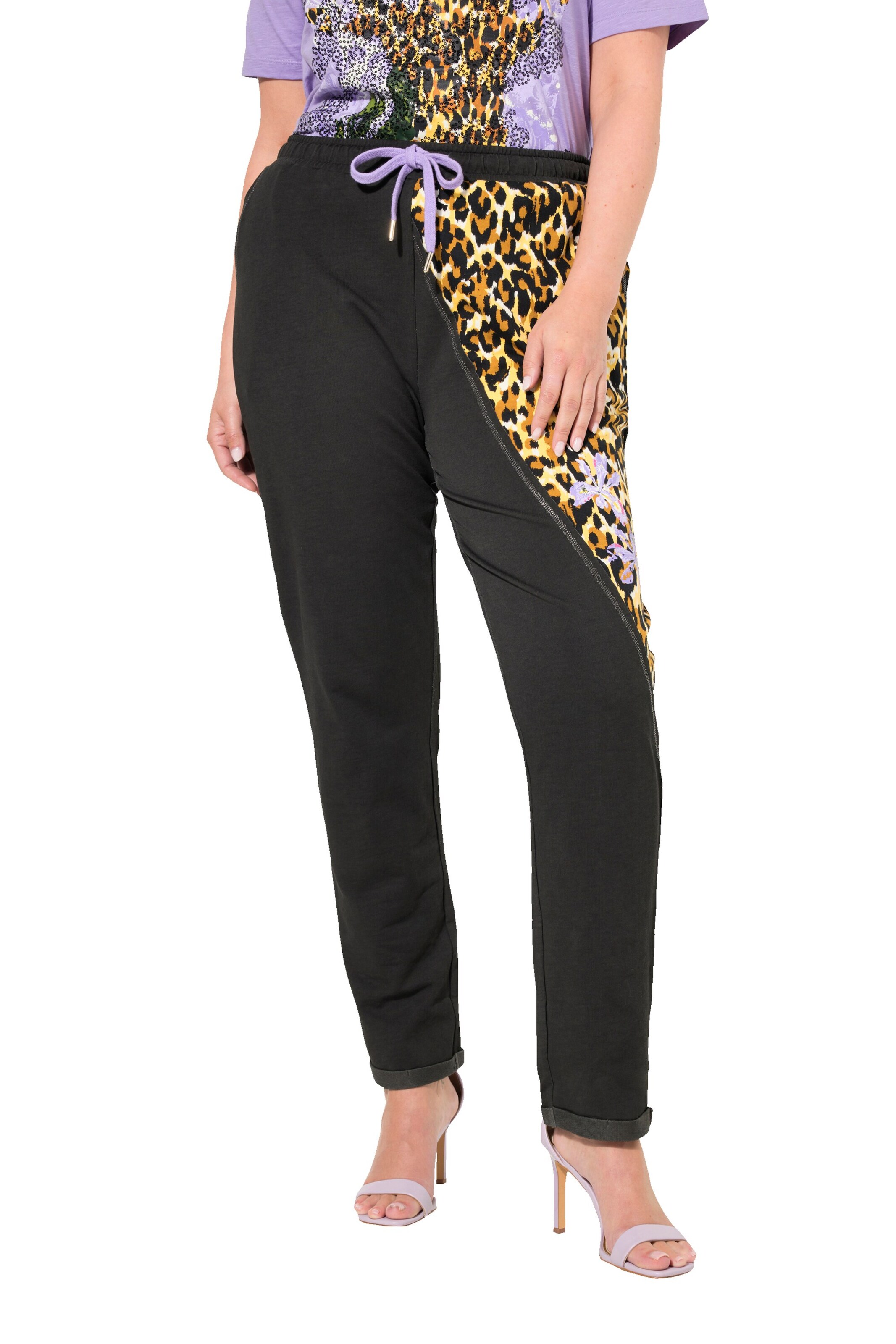 MIAMODA Regular Trousers in Grey: front