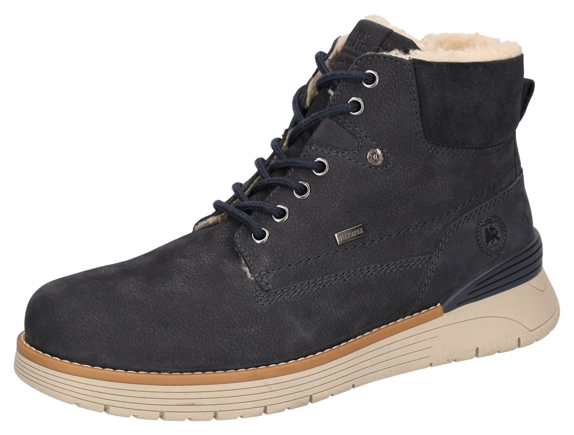 LERROS Lace-Up Boots in Blue: front