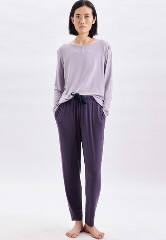 Pantalon de pyjama 'Heart' SEIDENSTICKER en violet