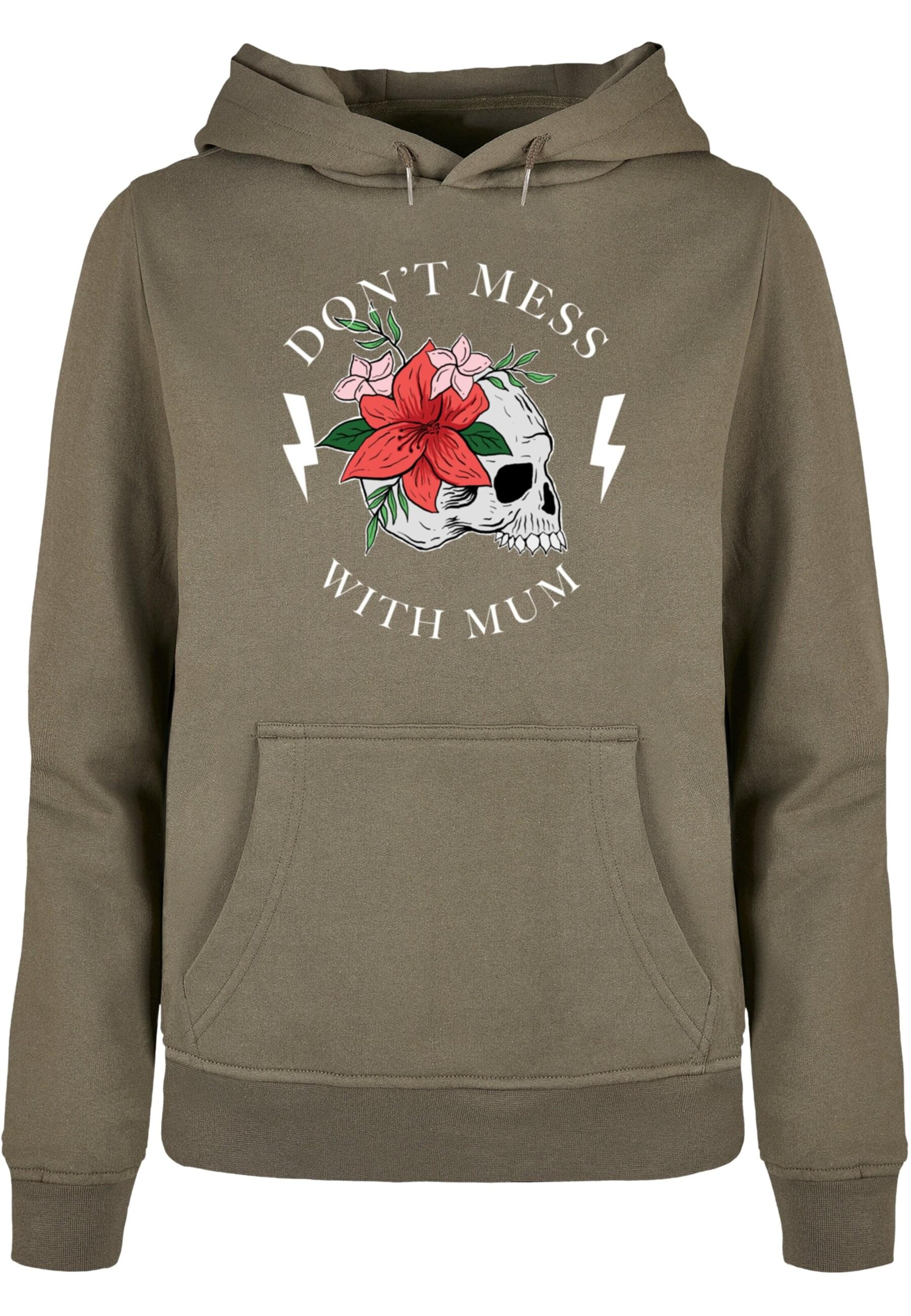 ABSOLUTE CULT Tréning póló 'Mother's Day - Don't Mess With Mum' - zöld: elől