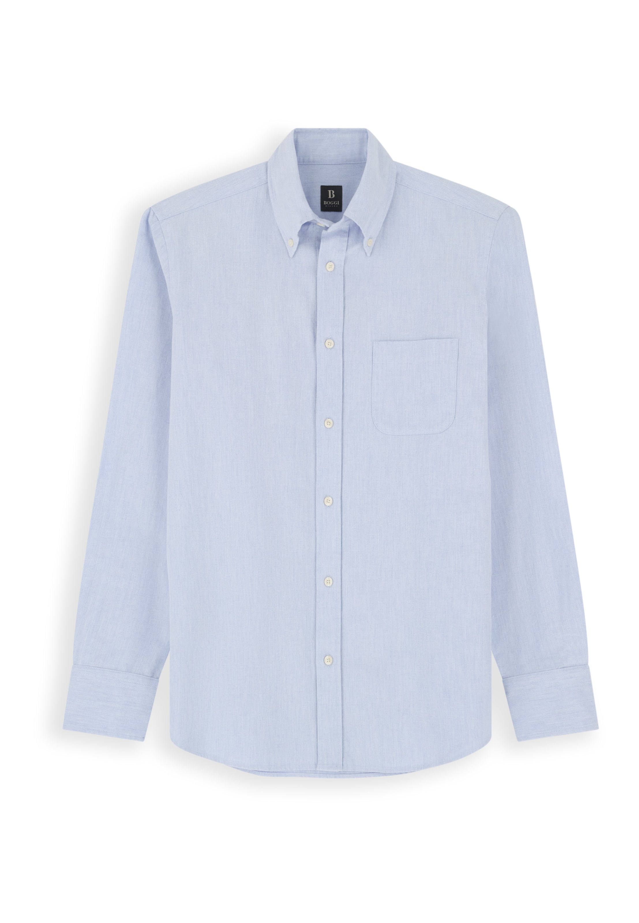 Boggi Milano Zakelijk overhemd in Blauw: voorkant