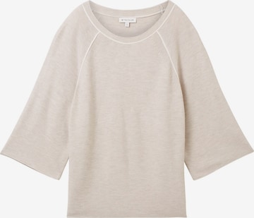 TOM TAILOR Sweater in Beige: front