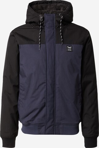 Iriedaily Between-Season Jacket in Blue: front