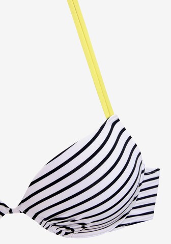 VENICE BEACH Koszulkowy Góra bikini w kolorze biały