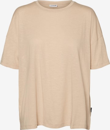 Noisy may T-shirt 'MATHILDE' i beige: framsida