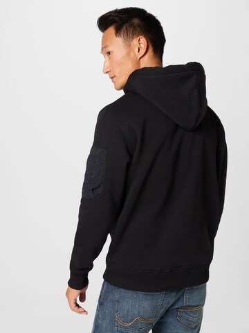 ALPHA INDUSTRIES Sweatshirt i svart