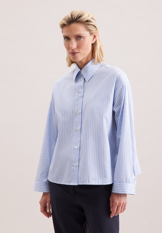 SEIDENSTICKER Blouse 'Schwarze Rose' in Blue: front