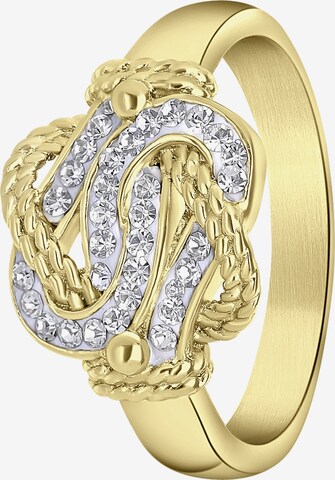 Lucardi Ring in Goud: voorkant