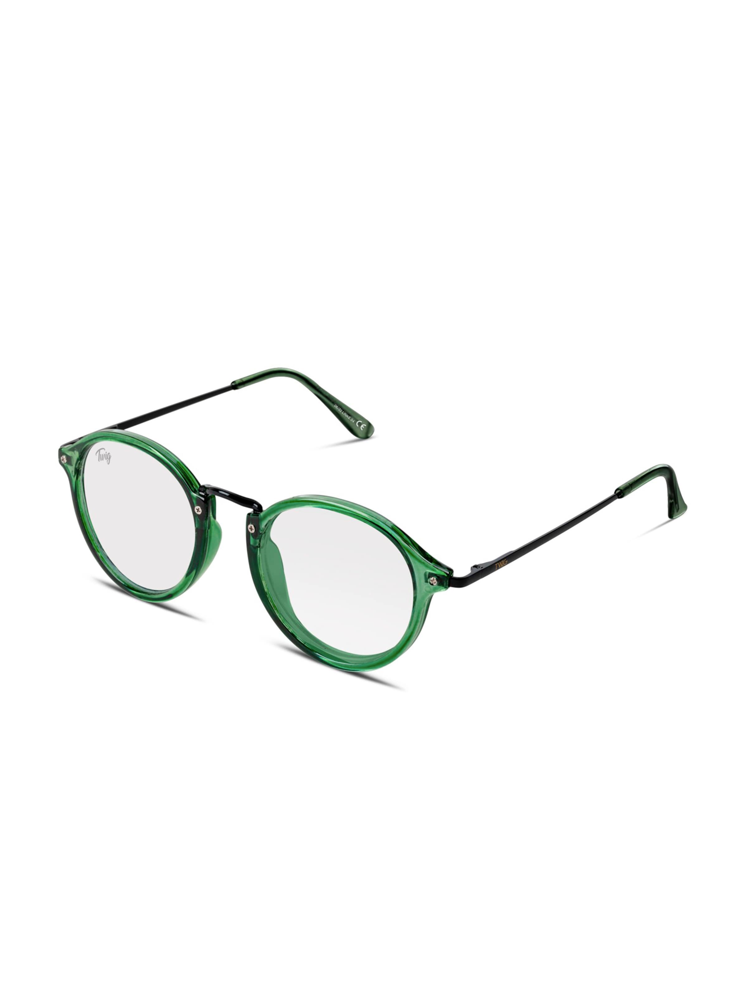 TWIG Concept Milano Glasses 'Linke' in Green: front