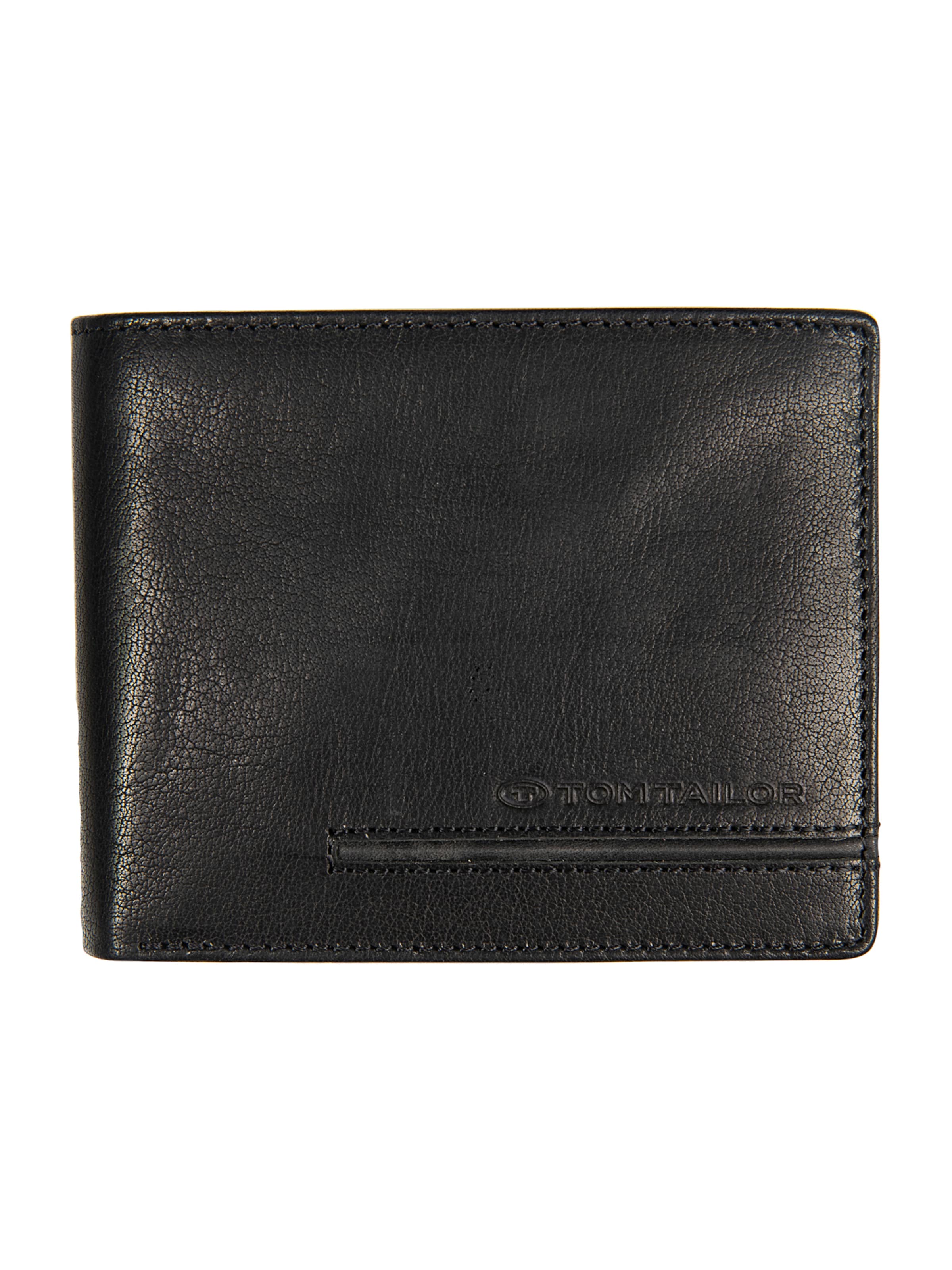 TOM TAILOR Portmonetka 'DEVON' w kolorze czarny: przód