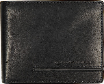 juoda TOM TAILOR Piniginė 'DEVON': priekis