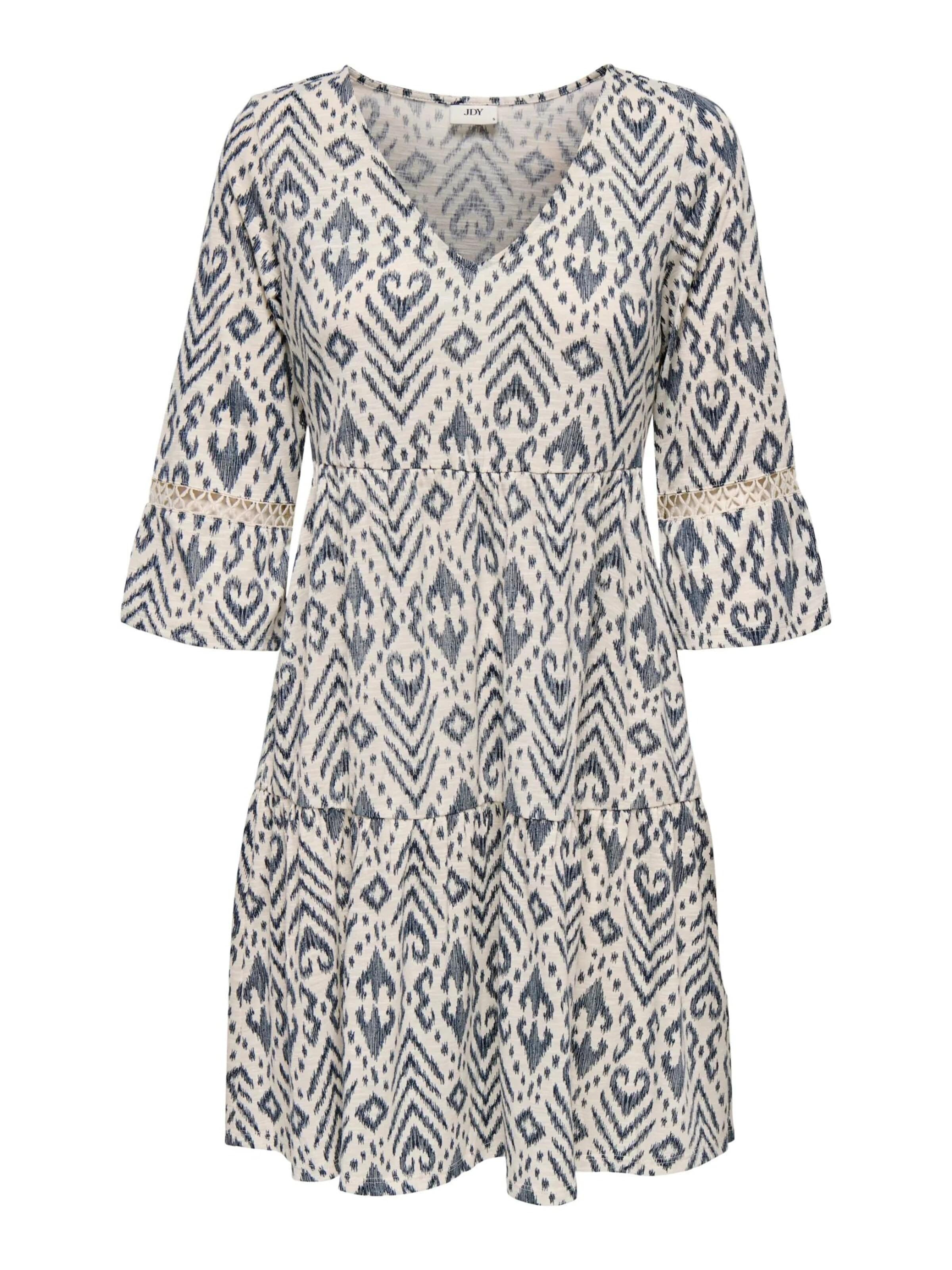 JDY Oversized jurk 'JDYDORA Korte jurk' in Blauw: voorkant