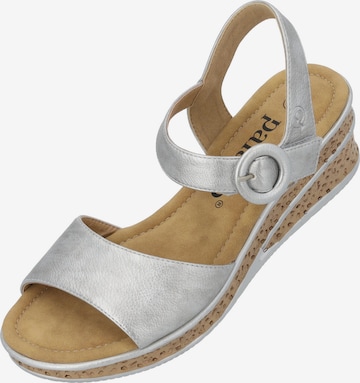 Sandales à lanières 'Helys' Palado en argent : devant