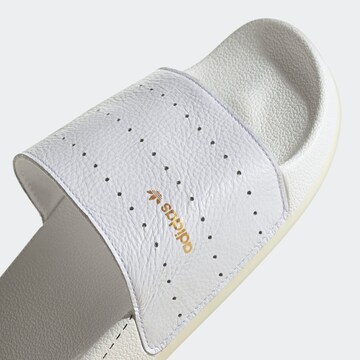 ADIDAS ORIGINALS Muiltjes 'Adilette' in Wit
