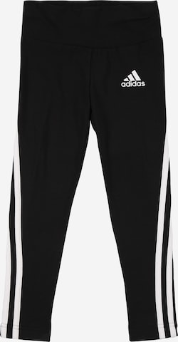 ADIDAS SPORTSWEAR Workout Pants '3-Stripes ' in Black: front