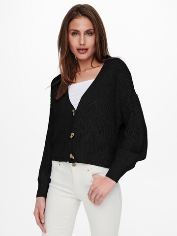 Cardigan 'Carol' ONLY en noir : devant