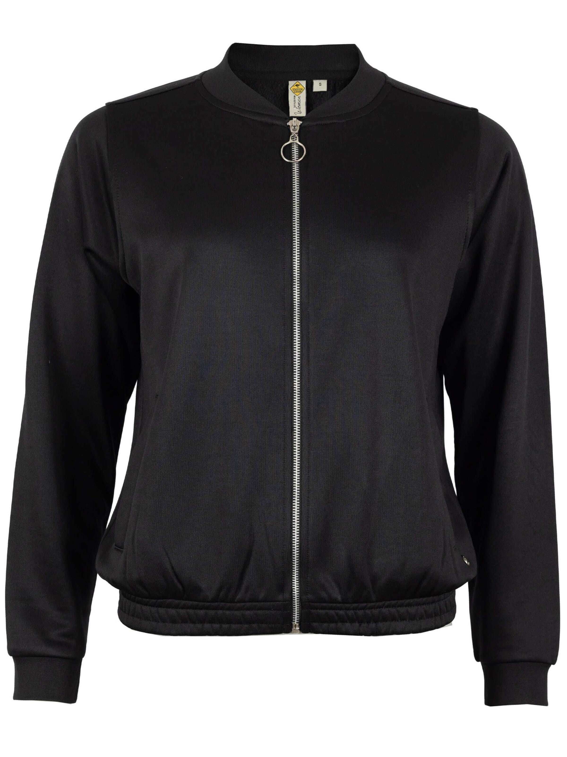 ROADSIGN australia Sweatjacke 'Sweatjacke Balance Fleece Blouson mit Reißverschluss'‌ in Schwarz: Vorderseite
