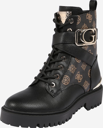 Bottines à lacets 'Orana' GUESS en noir : devant