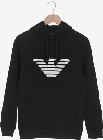 Emporio Armani Sweatshirt & Zip-Up Hoodie in S in Black: front