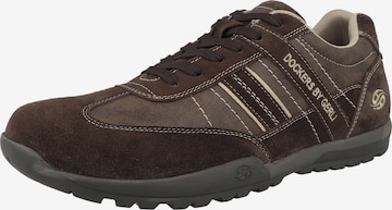 Sneaker bassa di Dockers by Gerli in marrone: frontale