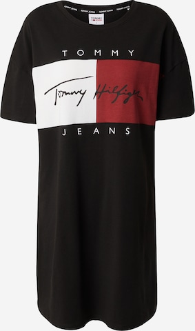 Tommy Jeans Koszula nocna w kolorze czarny: przód