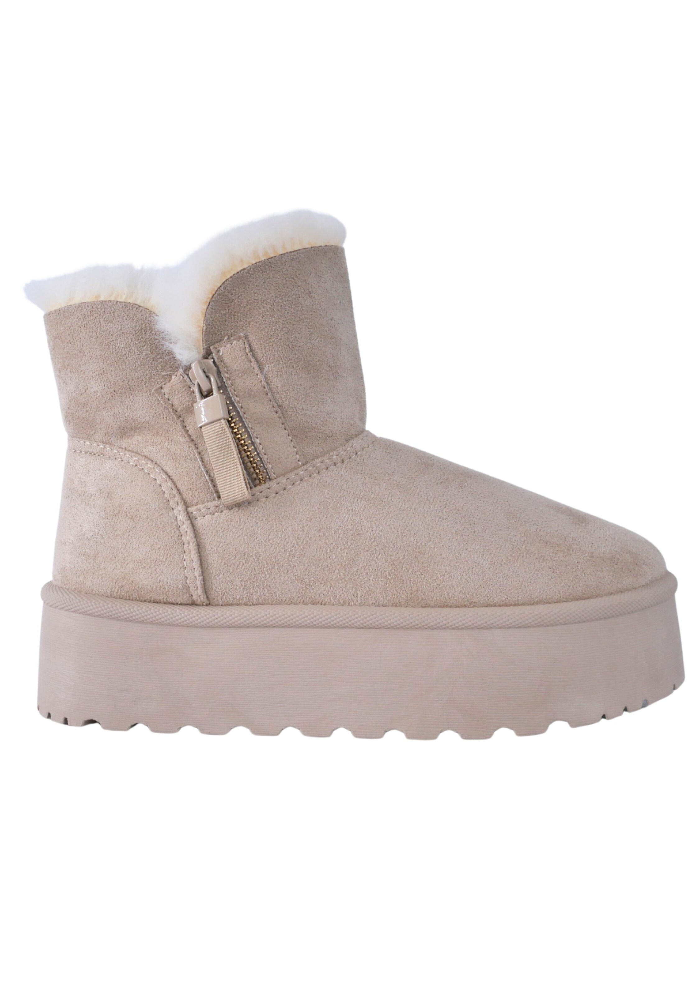 Elara Boots in Beige