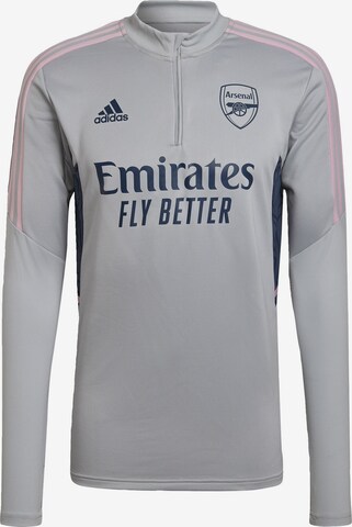 ADIDAS PERFORMANCE Athletic Sweatshirt 'FC Arsenal Condivo 22' in Grey: front