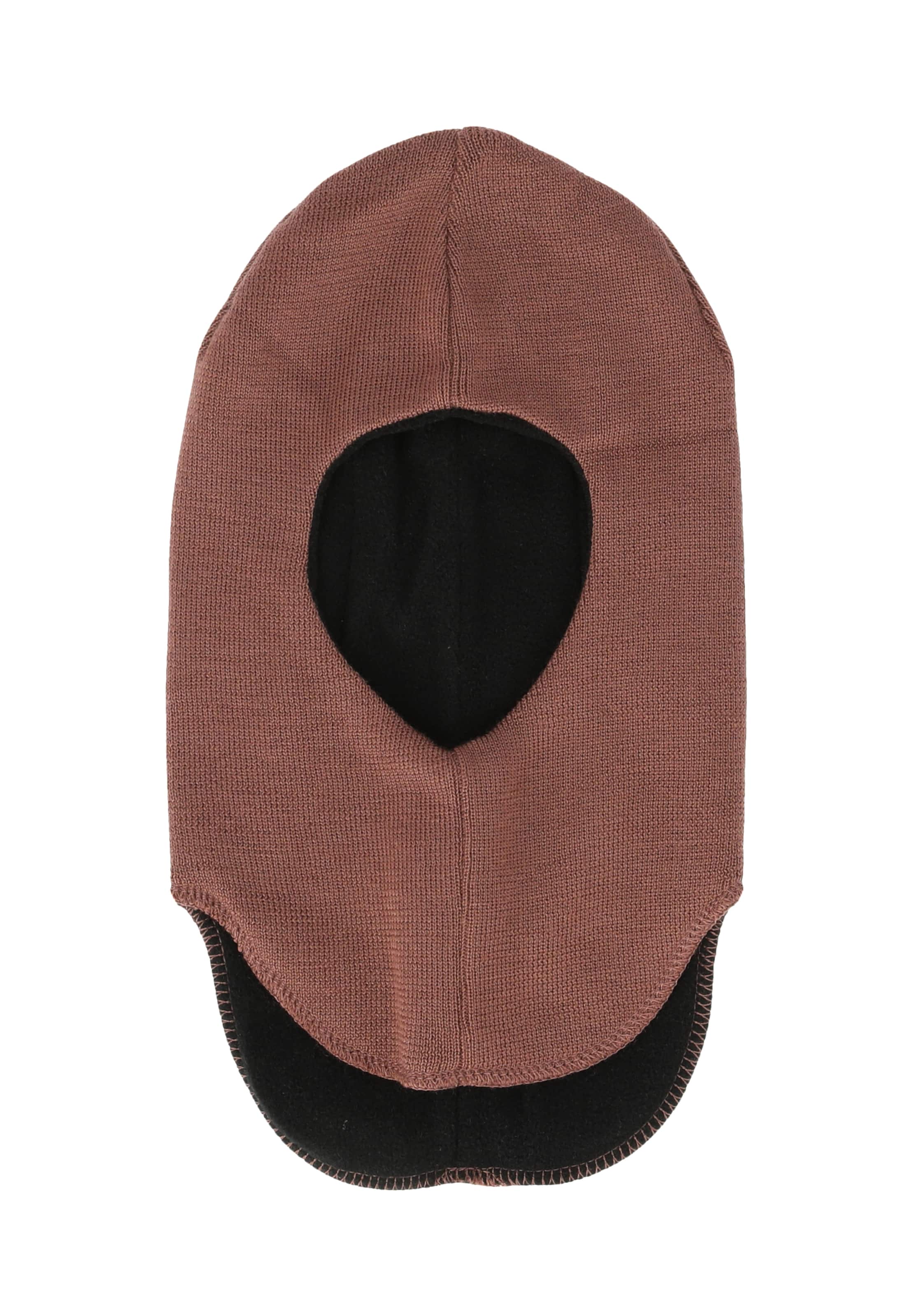 ZigZag Beanie in Brown: front
