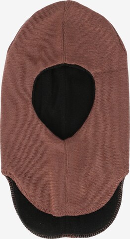 ZigZag Beanie in Brown: front