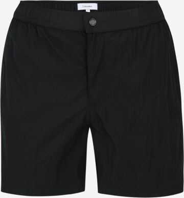 Shorts de bain Calvin Klein Swimwear en noir : devant