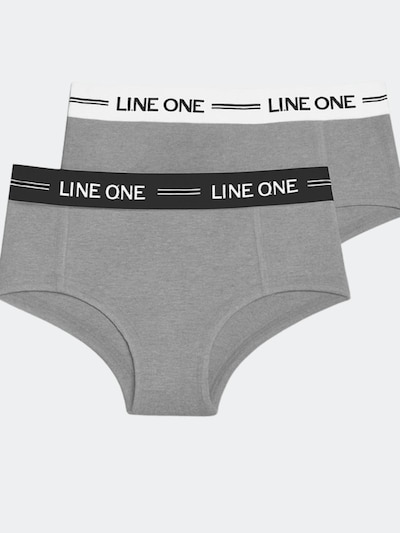 Line One Urheilualushousut 'Line One Damen Minishorts aus Bio-Baumwolle' koossa XS värissä vaaleanharmaa, Tuotenäkymä